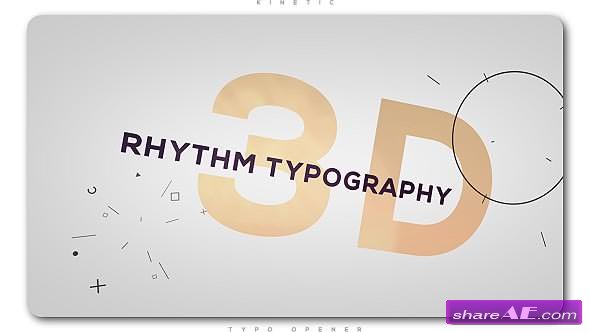Videohive 3D Rhythm Typography Intro