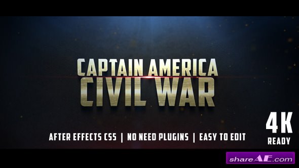Videohive Civil War Cinematic Trailer