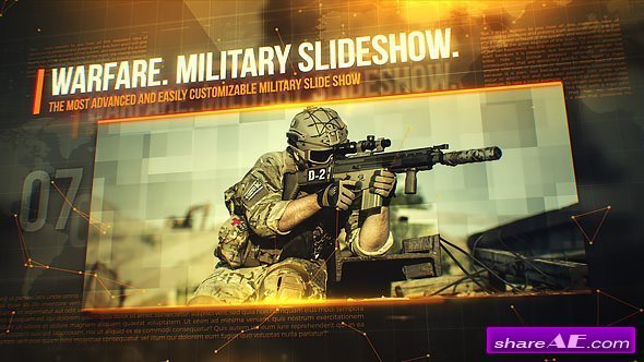 Videohive Warfare Military Slideshow