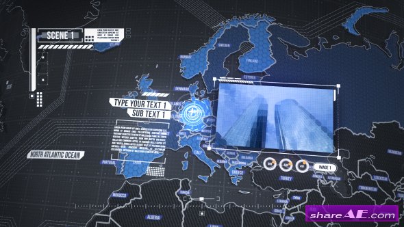 Videohive World Map Element 3D