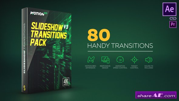 Videohive Slideshow Transitions Pack v4