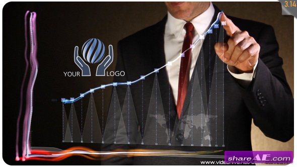 Videohive Business Chart - Logo Intro