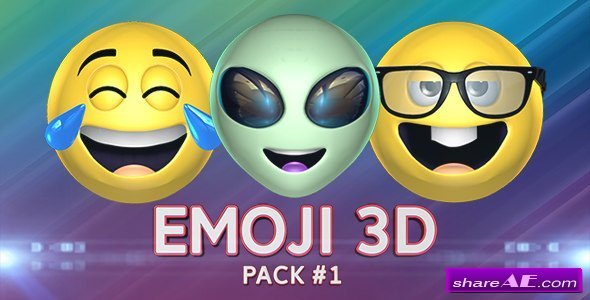 Videohive 3D Emoji Pack 1