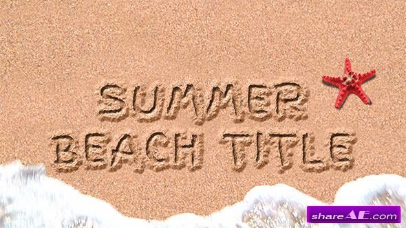 Videohive Sand Title