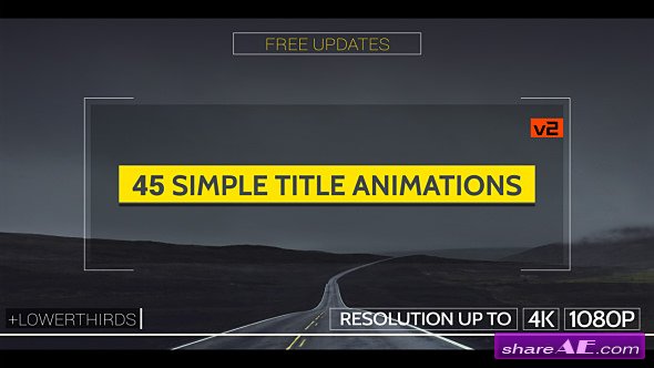 Videohive Simple Titles - v2