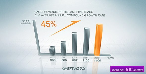 Videohive Clean Growth Chart