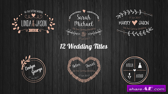 Videohive Wedding Titles 20396133