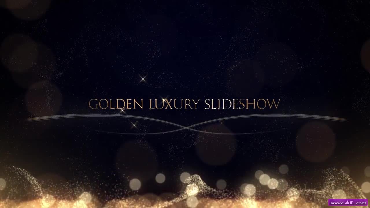 Golden Luxury Slideshow - After Effects Template (Motion Array)