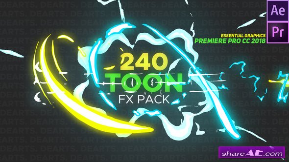 Videohive 240 Toon FX Pack