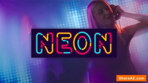 Videohive Neon Alphabet