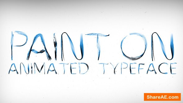 Videohive Paint On Animated Typeface