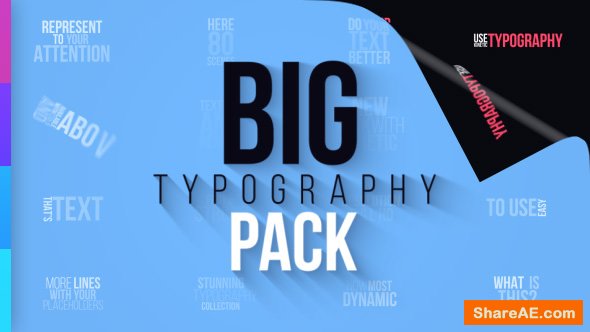 Videohive Big Typography Pack