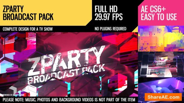 Videohive zParty (Broadcast Pack)