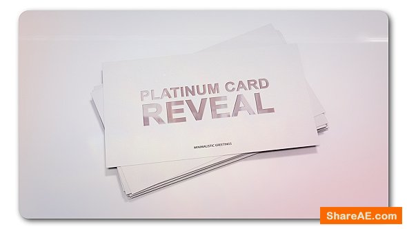 Videohive Platinum Card Reveal