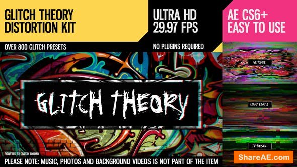 Videohive Glitch Theory (UltraHD Distortion Kit)