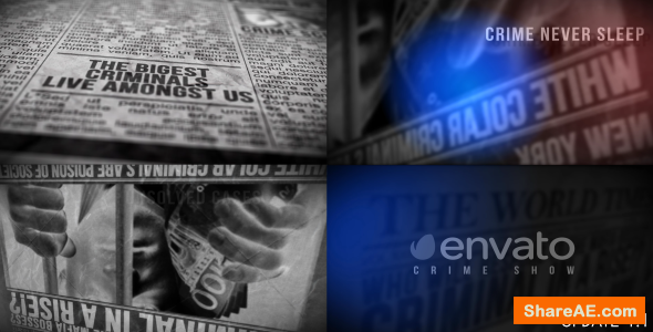 Videohive Newspaper, Crime Show