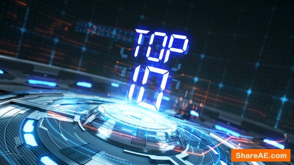 Videohive Top 10 Countdown Transitions