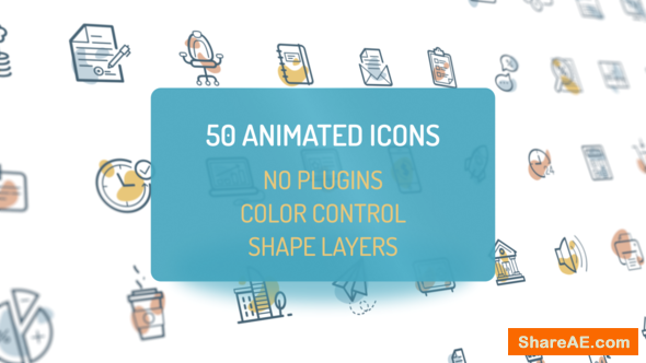 Videohive Animated Flat Icons