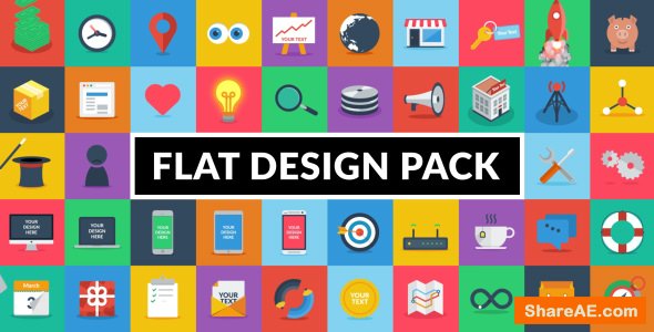 Videohive Flat Design Pack