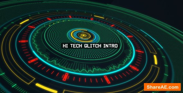 Videohive Hi Tech Glitch Intro