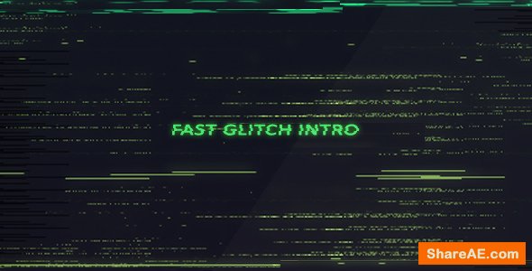 Videohive Fast Glitch Intro