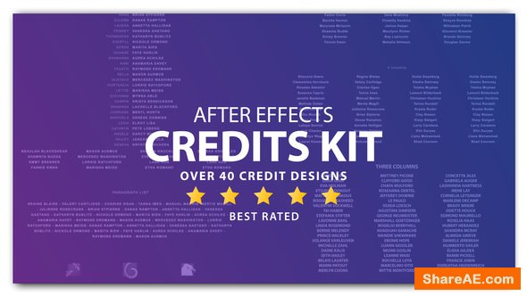 20 Cinema Film Credits Pack - After Effects Project (Videohive)