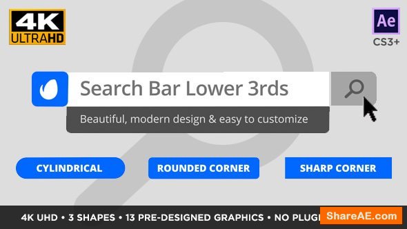 Videohive Search Bar Titles and Lower Thirds