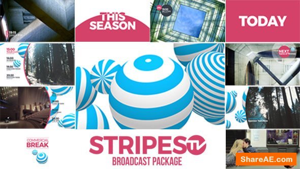 Videohive Stripes tv Broadcast Package