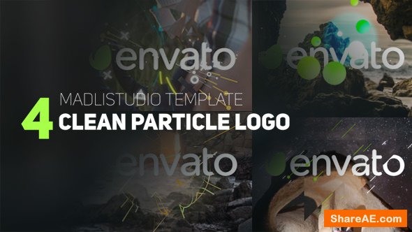 Videohive 4 Clean Particle Logo