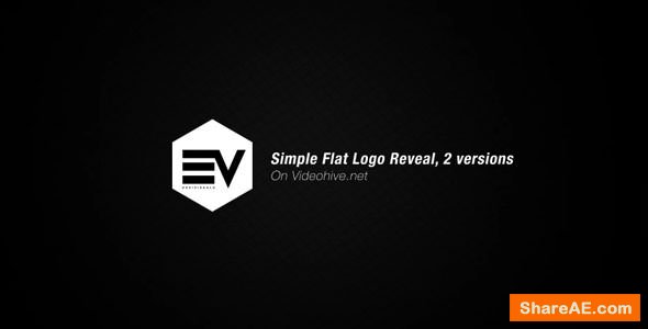 Videohive Simple Flat Logo Reveal