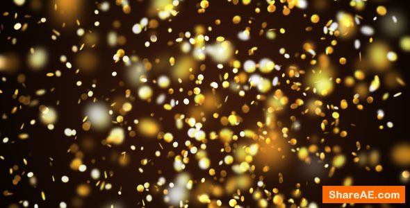 Videohive Gold Confetti Pack - Motion Graphic