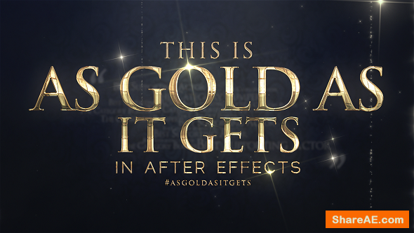Videohive As Gold As It Gets - Awards Broadcast Package