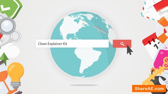 Videohive Clean Explainer Kit