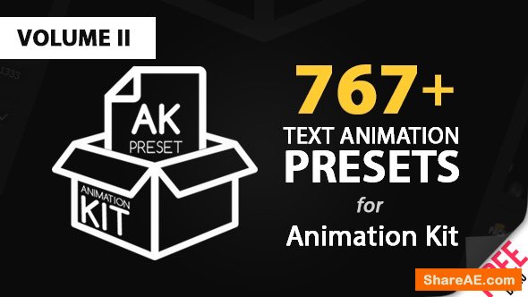 Videohive Text Preset Volume II for Animation Kit