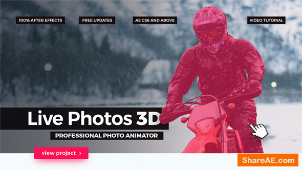 Videohive Live Photos 3D - Professional Photo Animator