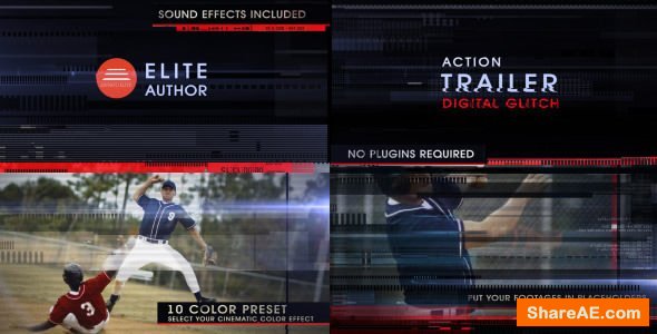 Videohive Action Trailer Digital Glitch