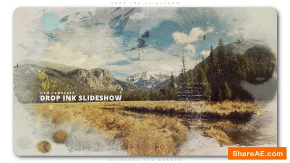 Videohive Drop Ink Slideshow