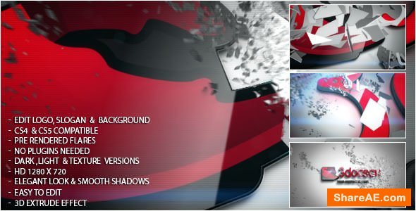 Videohive 3D Logo Shred