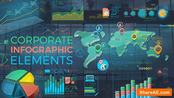 Videohive Colorful Corporate Infographic Elements