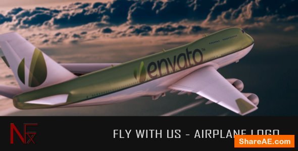 Videohive Fly With Us - Airplane Logo