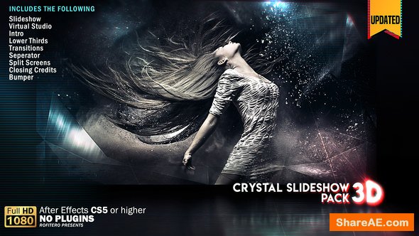 Videohive Crystal Slideshow Pack 3D