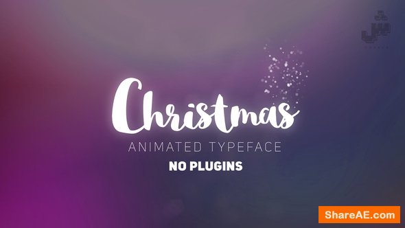Videohive Christmas- Animated Typeface