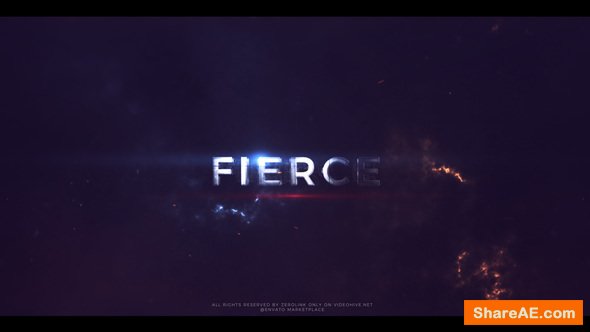Videohive Fierce - Action Trailer Titles