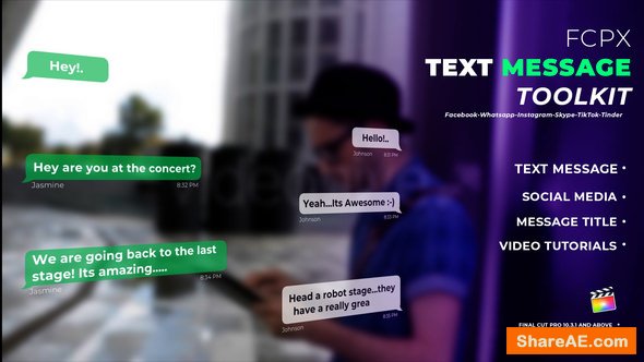 Videohive Text Messages - Apple Motion