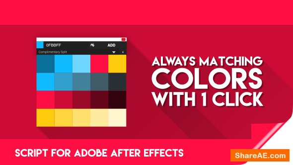 Videohive Color Theory for After Effects | Premium Script for finding matching Colors!