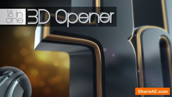 Videohive 3D Opener 18 in 1