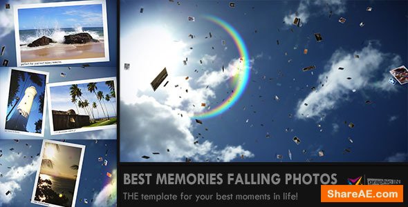 Videohive Sunny Falling Photos Slideshow