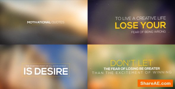 Videohive Motivational Quotes Collection