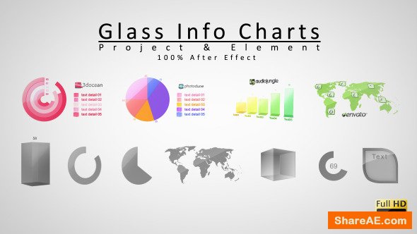 Videohive Glass Info Charts