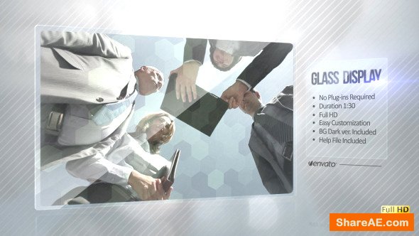 Videohive Glass Video Display